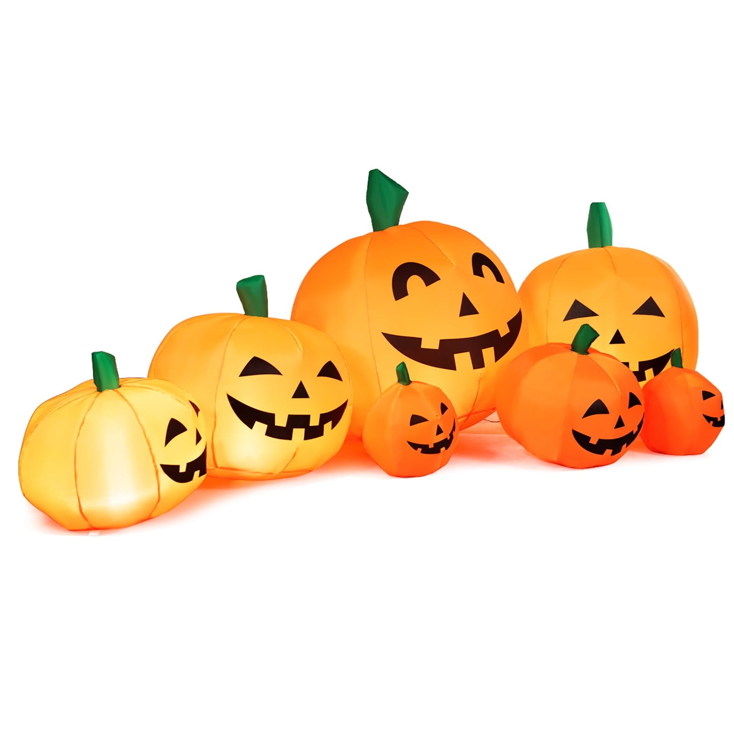 7.5" Pumpkins Patch Halloween Inflatable Decoration w/ LED