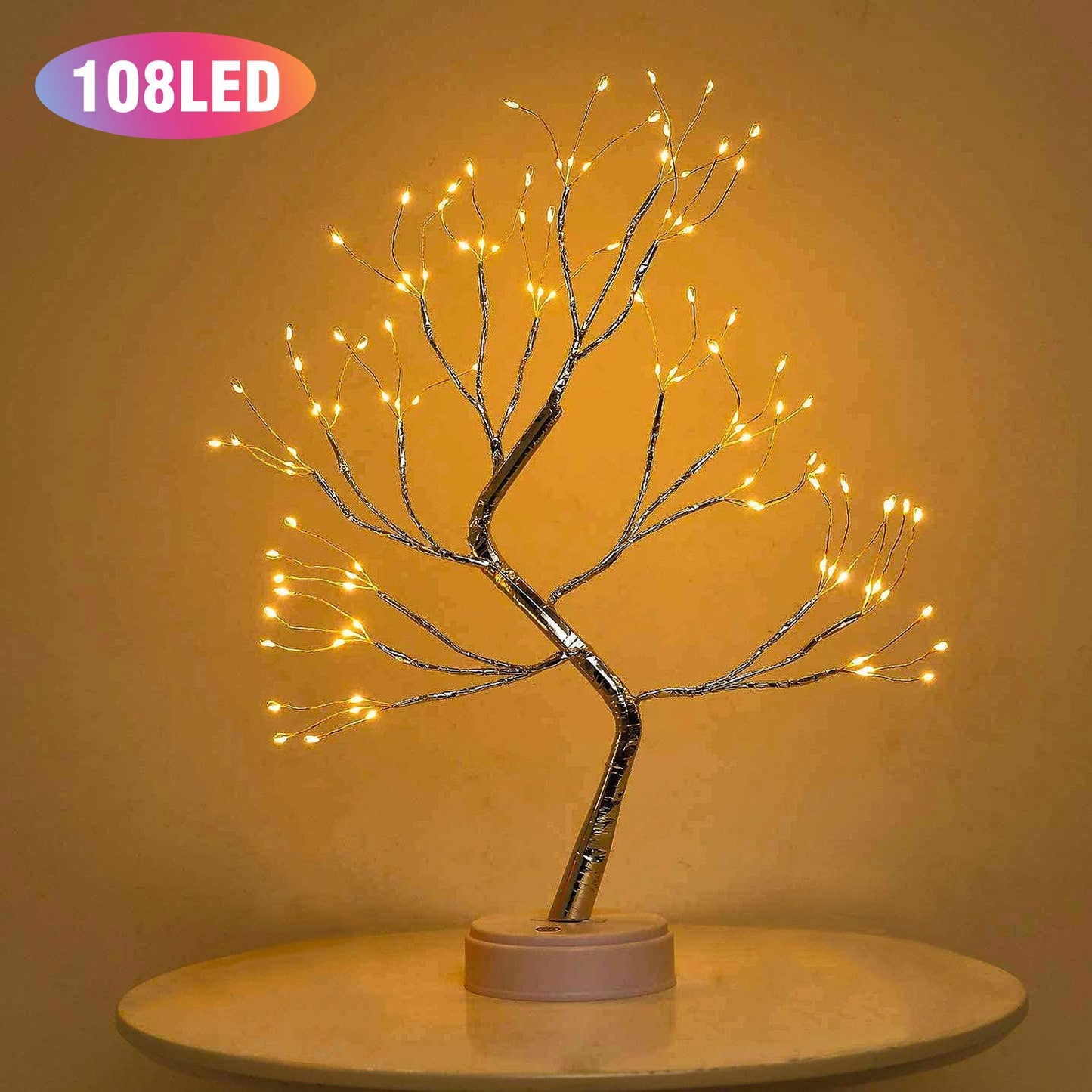 LED Tabletop Bonsai DIY Fairy Lights Tree Lamp