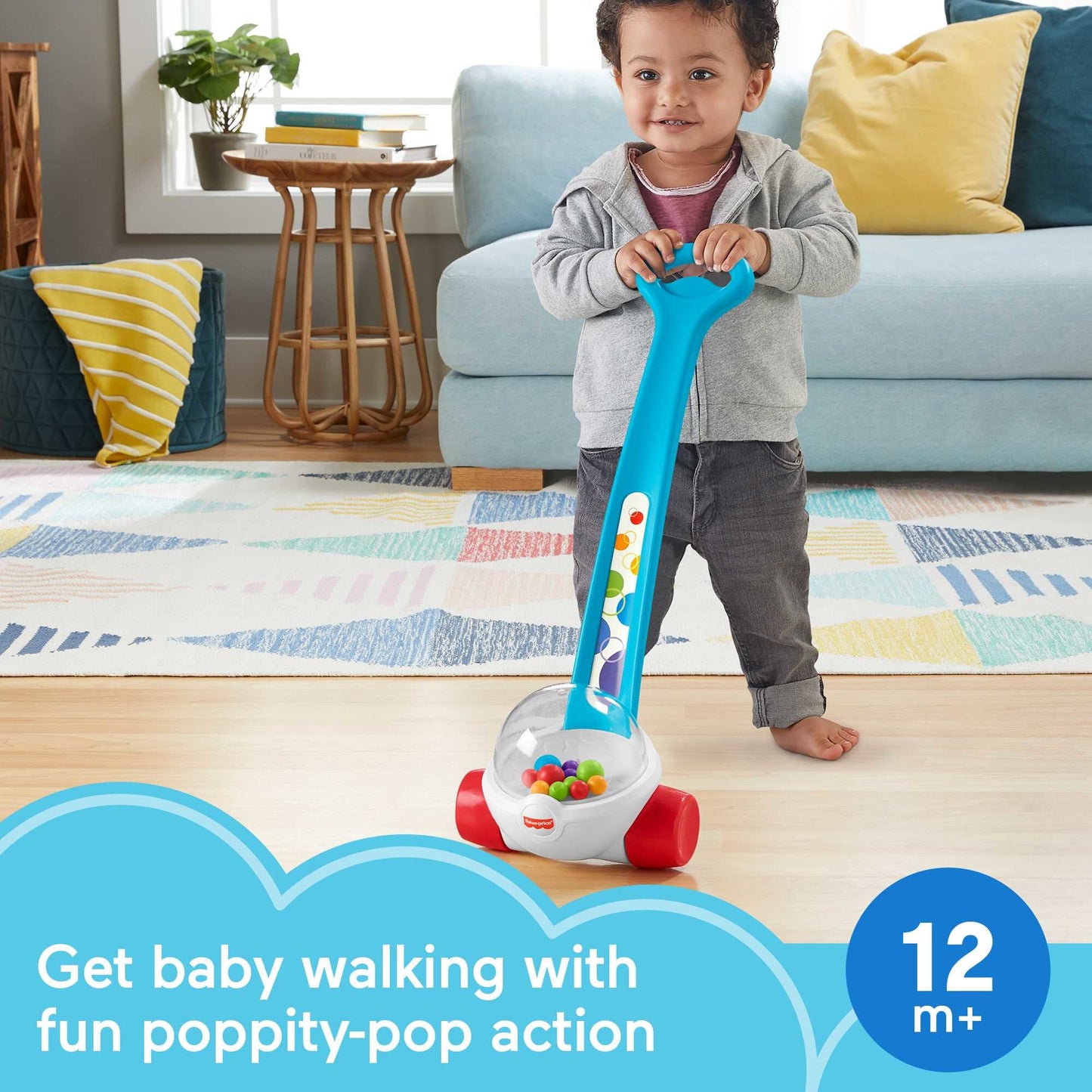 Classic Corn Popper Infant Push-Along Toy