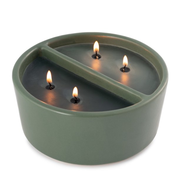 16oz Cypress & Sage Duo Scented 2-wick Ceramic Candle