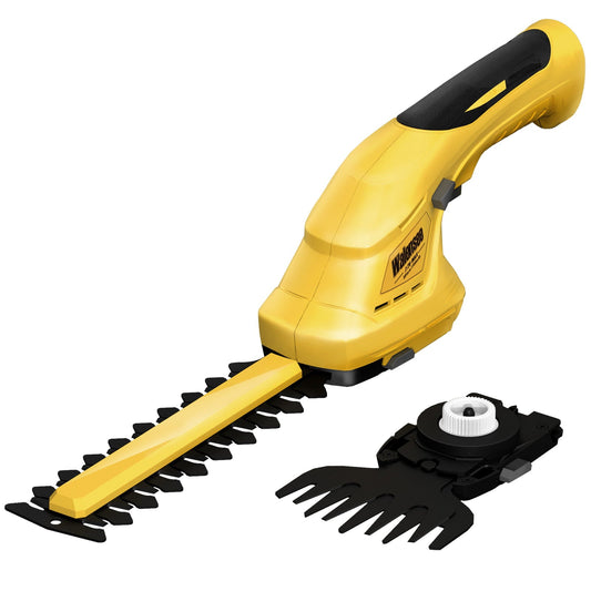Cordless Grass Shear & Hedge Trimmer, 2-in-1, 7.2V, Yellow