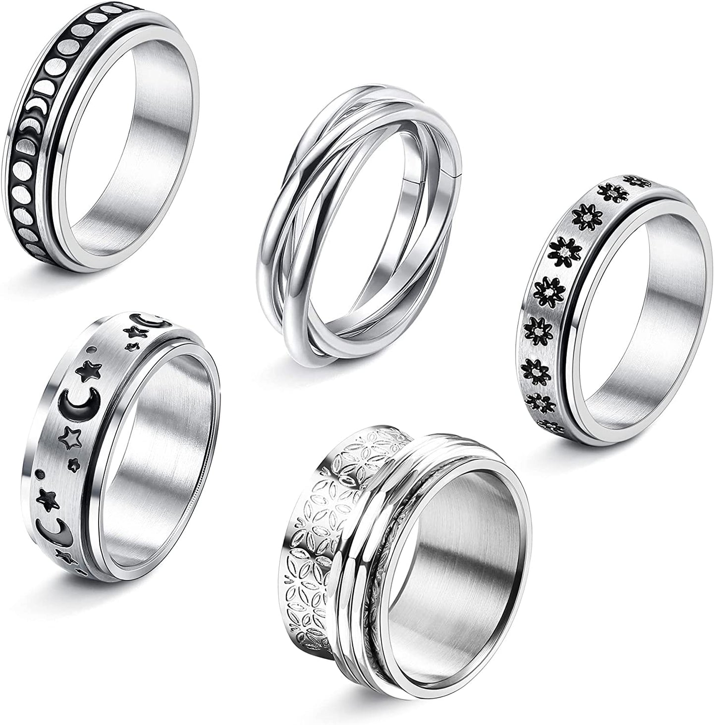 Spinner Stainless Steel Rings