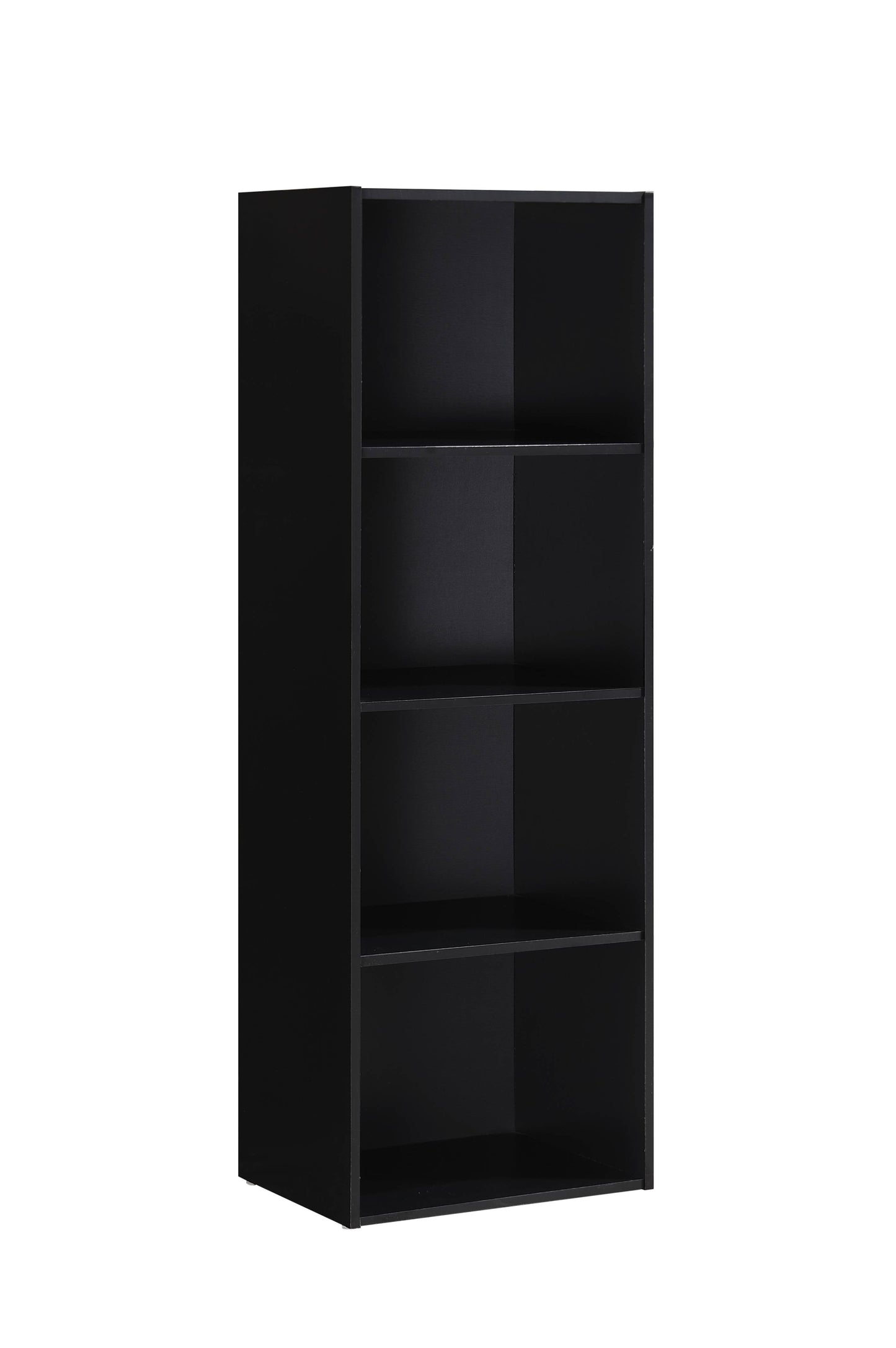 4-Shelf Wood Bookcase, Brown