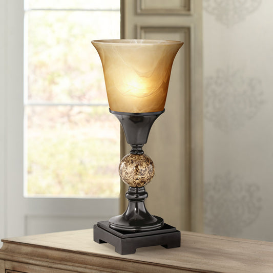 Traditional Uplight Accent Table Lamp 13 1/2" High Dark Bronze