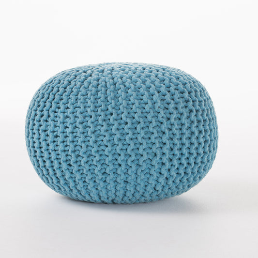 Indoor Bohemian Handcrafted Modern Cotton Ottoman Pouf