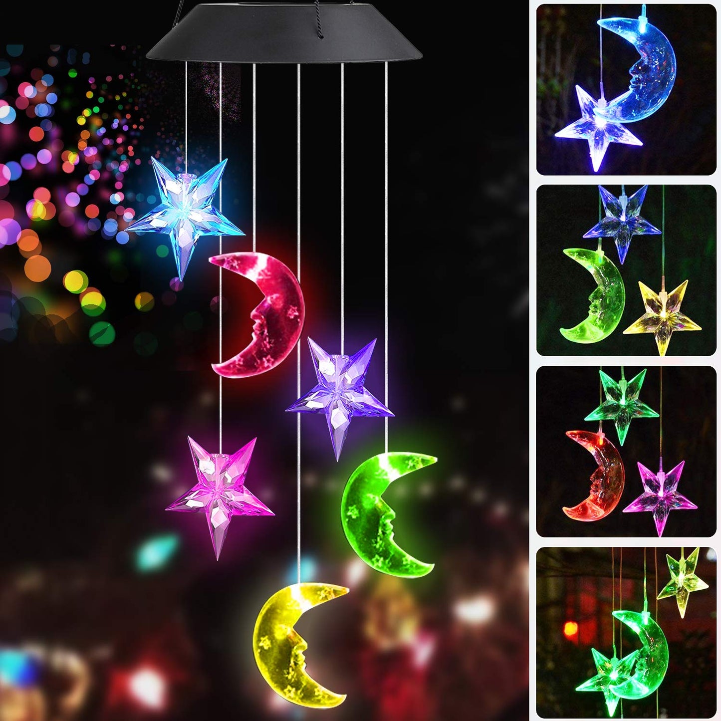 Color-Changing  Outdoor Wind Chime