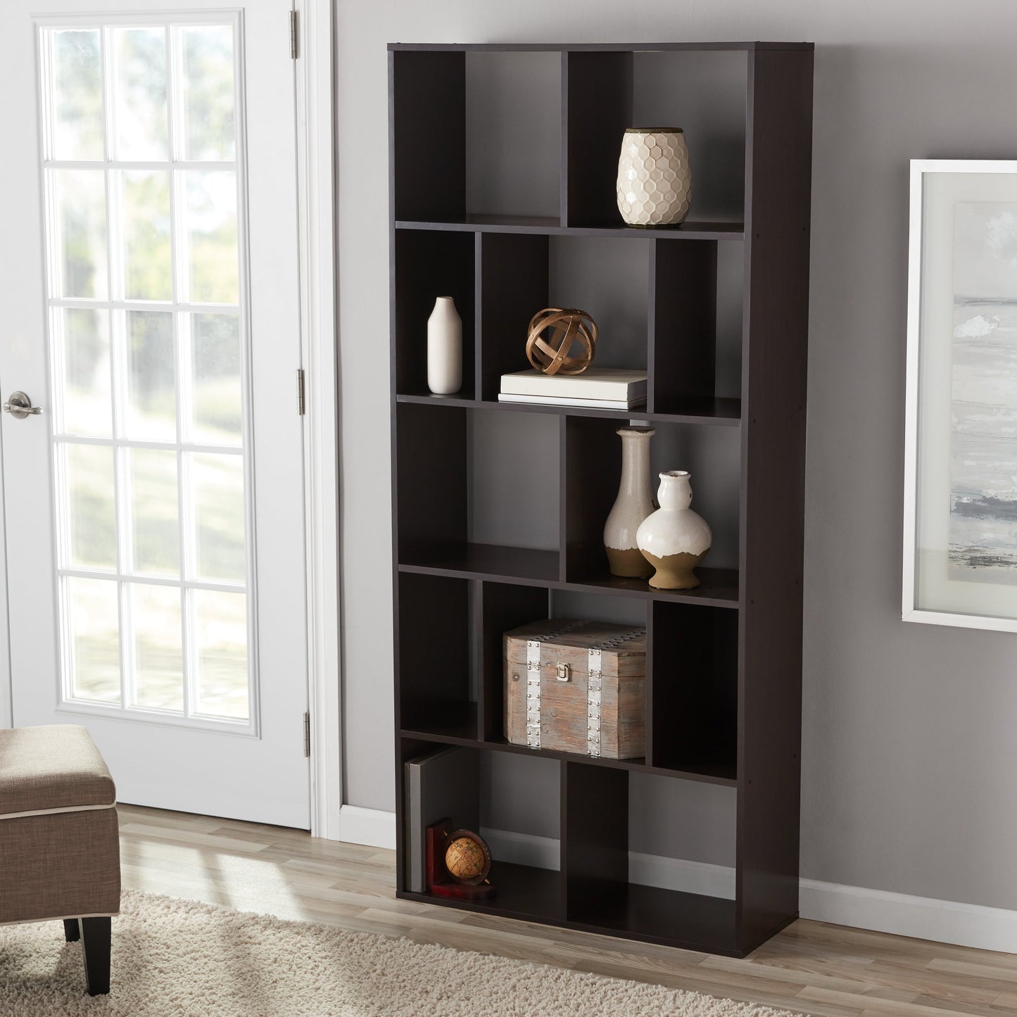 12-Cube Square Shelf Bookcase