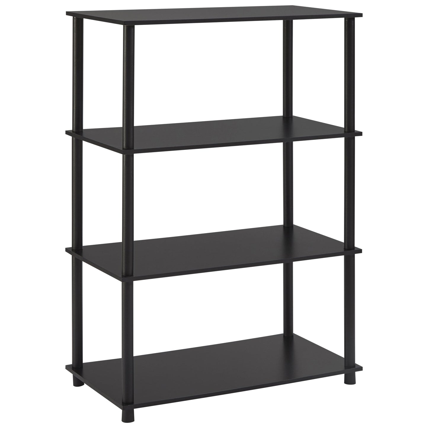 No Tools 4-Shelf Storage Bookshelf