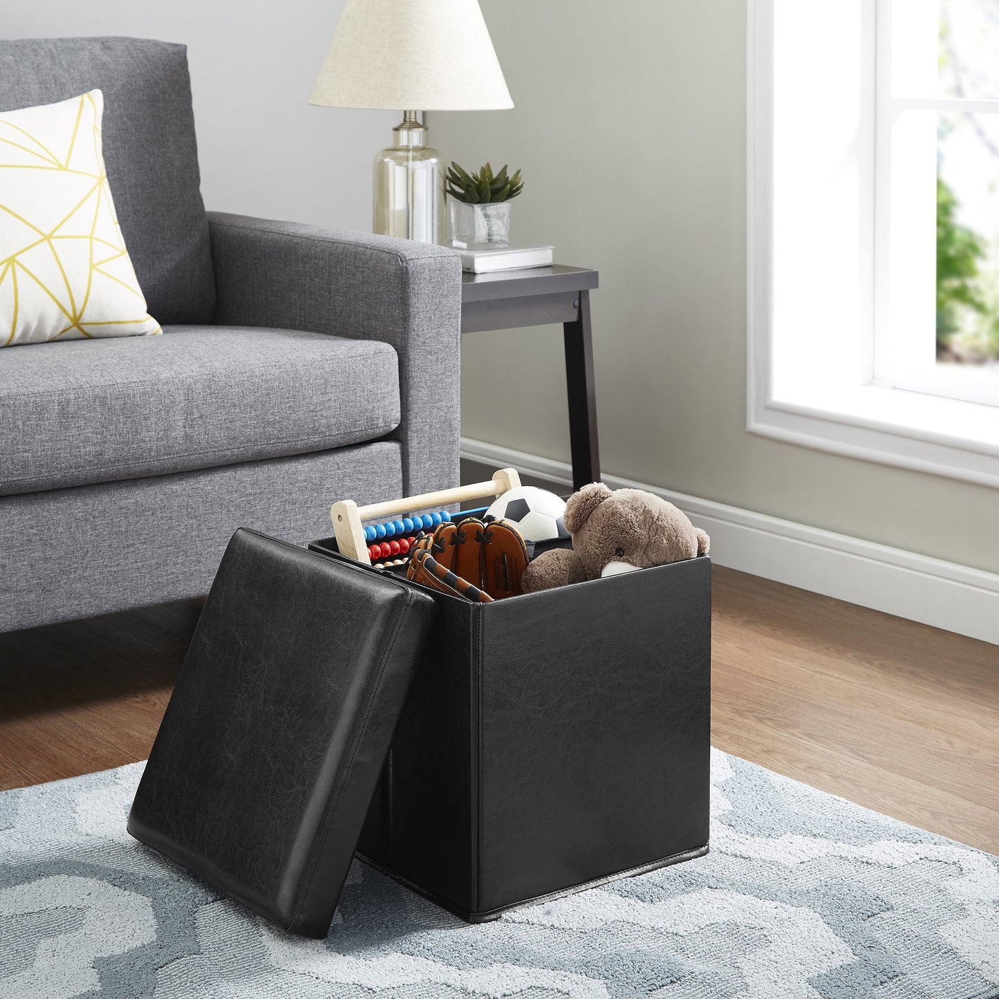 Ultra Collapsible Storage Ottoman