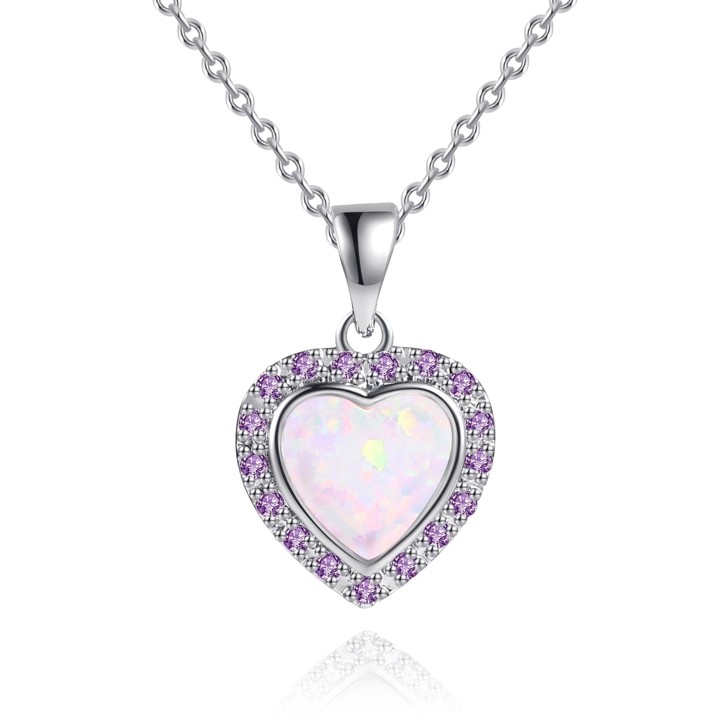 Heart Necklace for Women in 18k Rose Gold Overlay