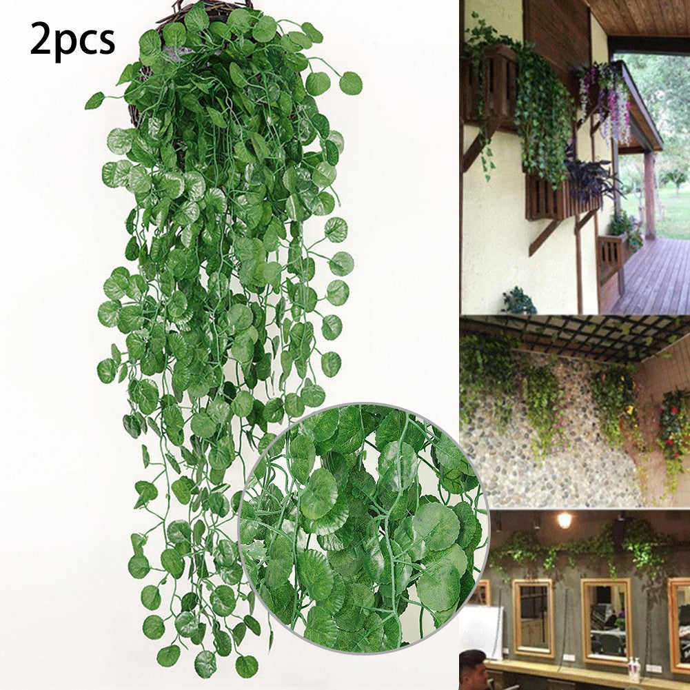 2x Artificial Hanging Plants