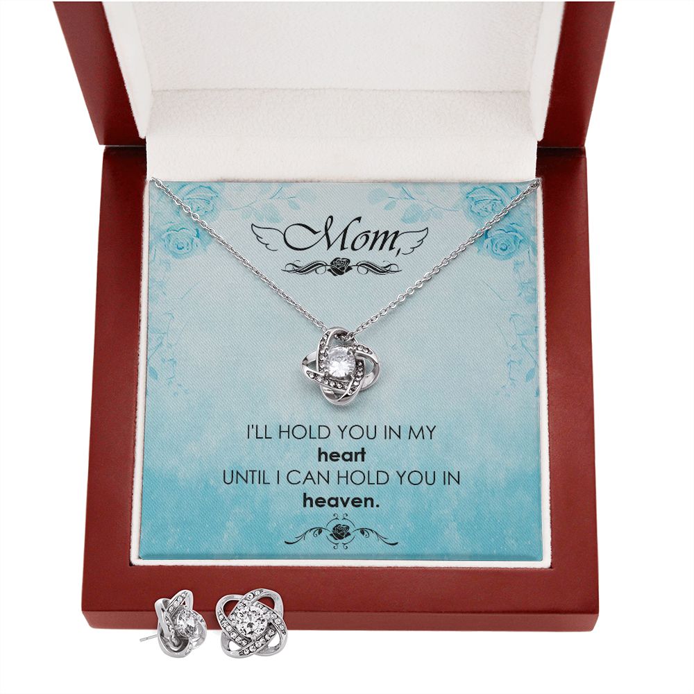 I_ll hold you Love Knot Earring & Necklace Set