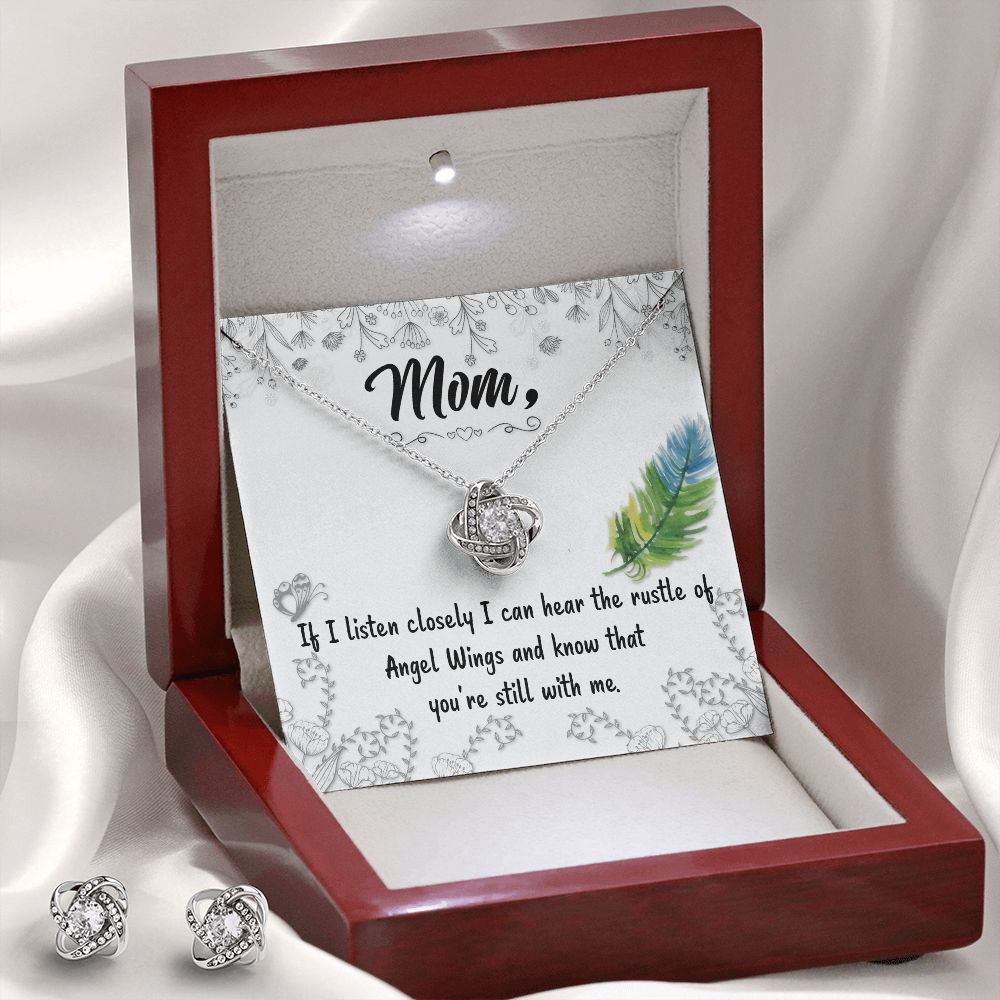 If I listen closely Love Knot Earring & Necklace Set