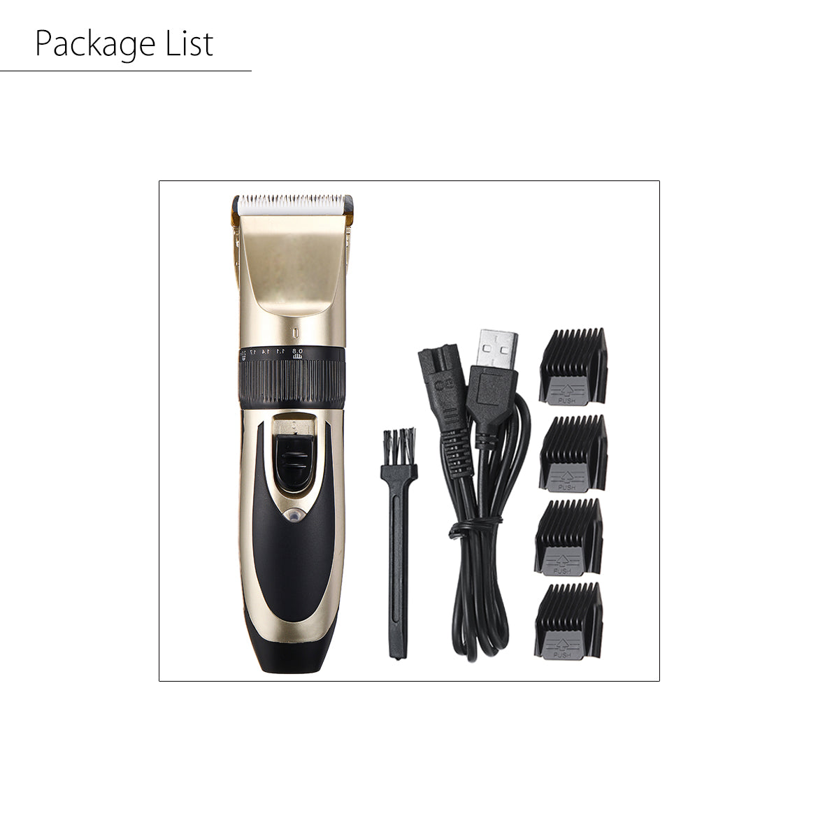 Quiet Electric Pet Hair Clipper Shaver Cordless Grooming Kit