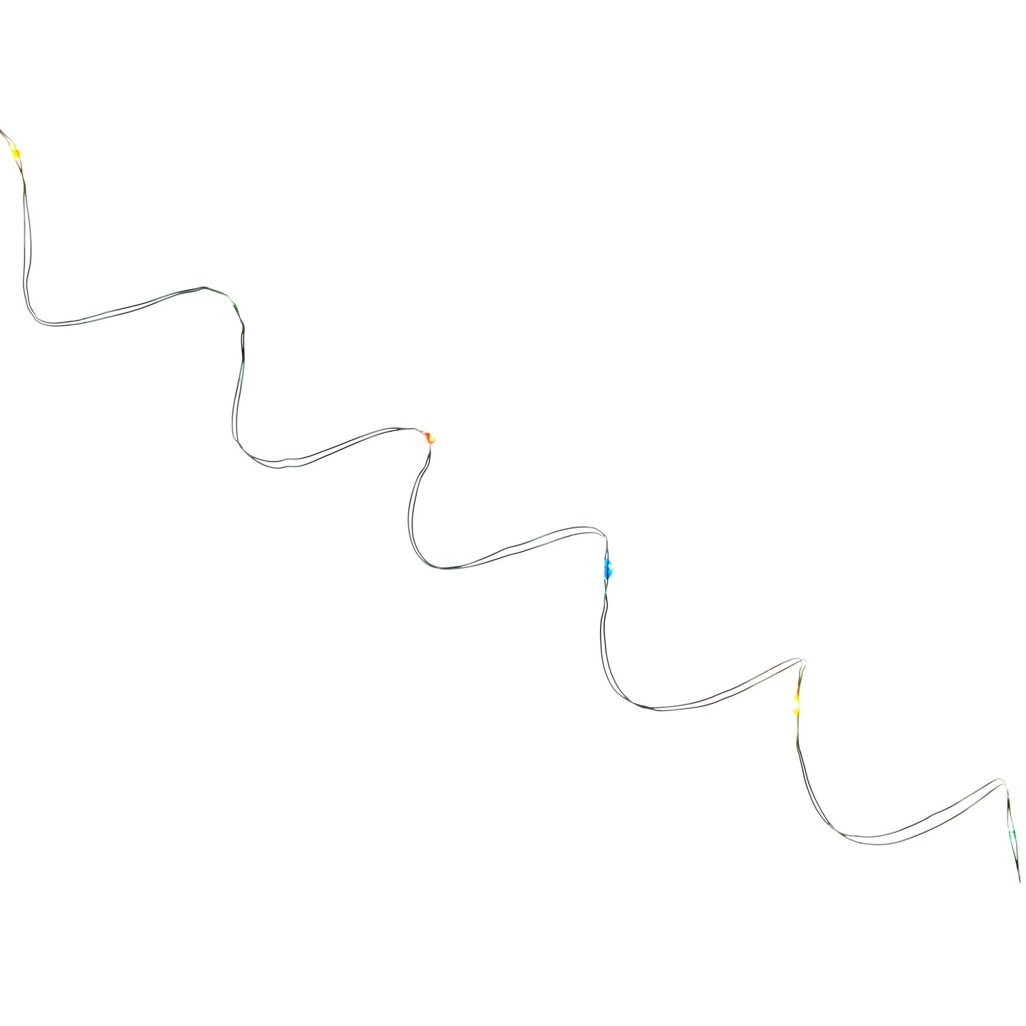 Christmas 8-Function LED Ultra-Slim Wire Light Set, Multi, 100 Count