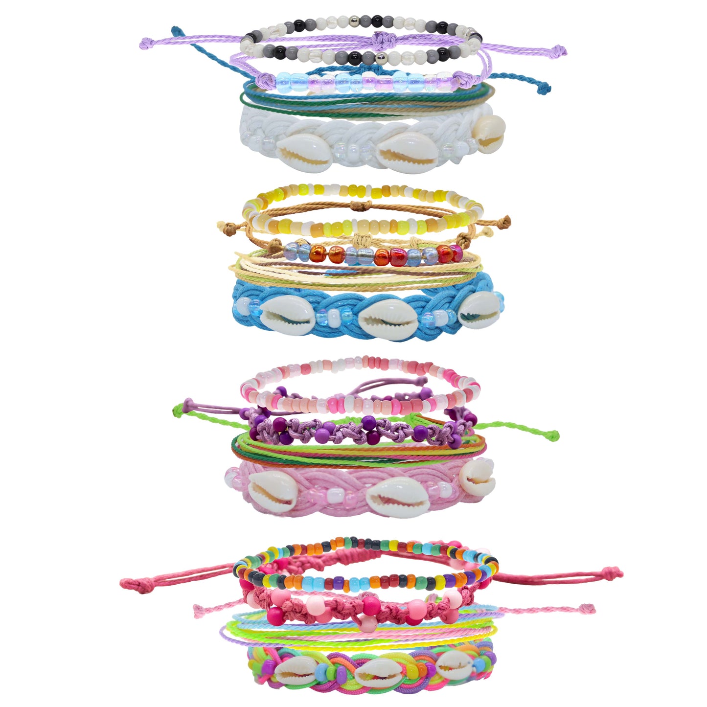 16 Beach Bracelets for Teen/Women