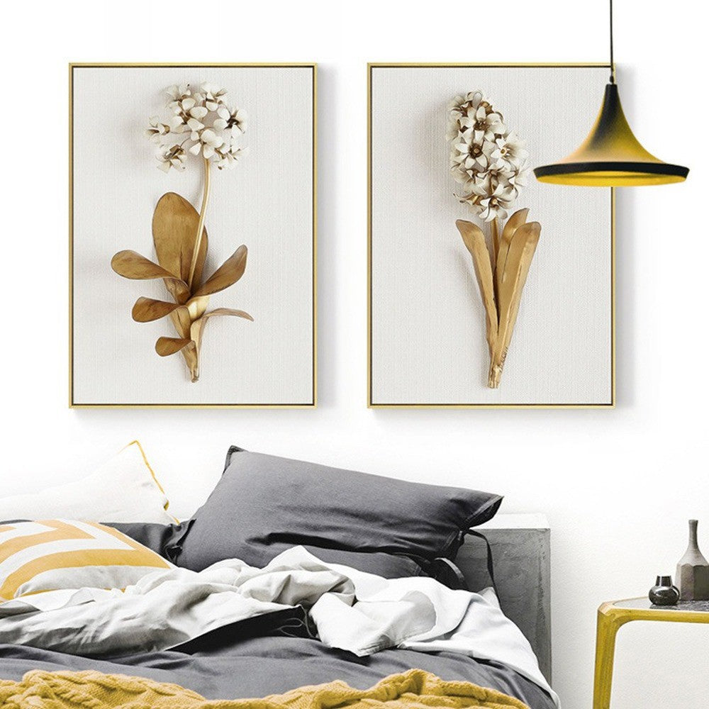 3 Piece Set Modern Wall Art Flower Print Large Canvas( No Frame)