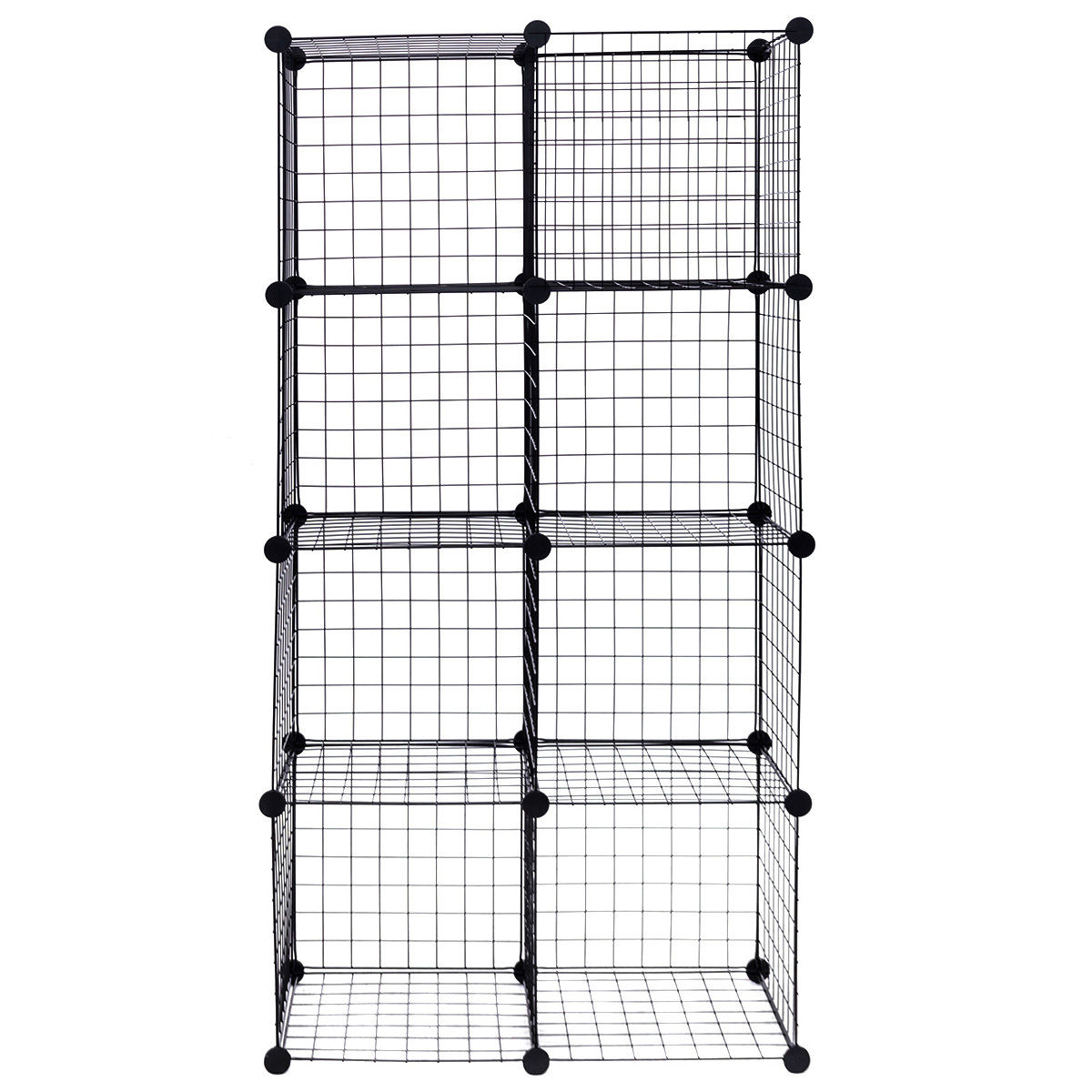 8 Cube Grid Wire Organizer Wardrobe Shelves Bookcase DIY
