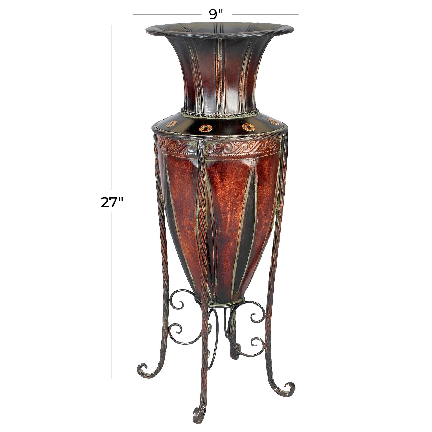 27 in RUSTIC Geometric Iron Tabletop