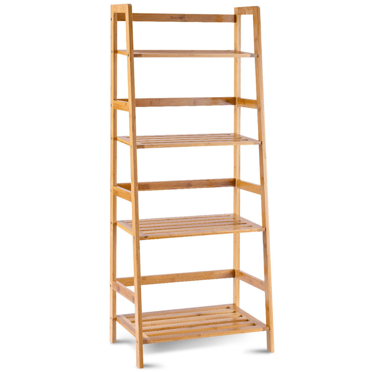 4-Shelf Bamboo Freestanding