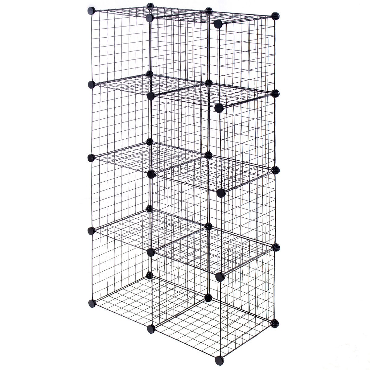 8 Cube Grid Wire Organizer Wardrobe Shelves Bookcase DIY