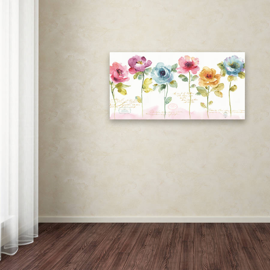 Rainbow Seeds Loose Floral V" Canvas Art Home Decoration
