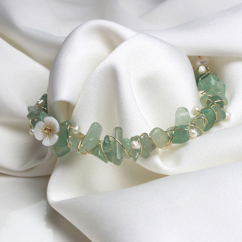 Green Aventurine Jade Crystal Bracelet for Women