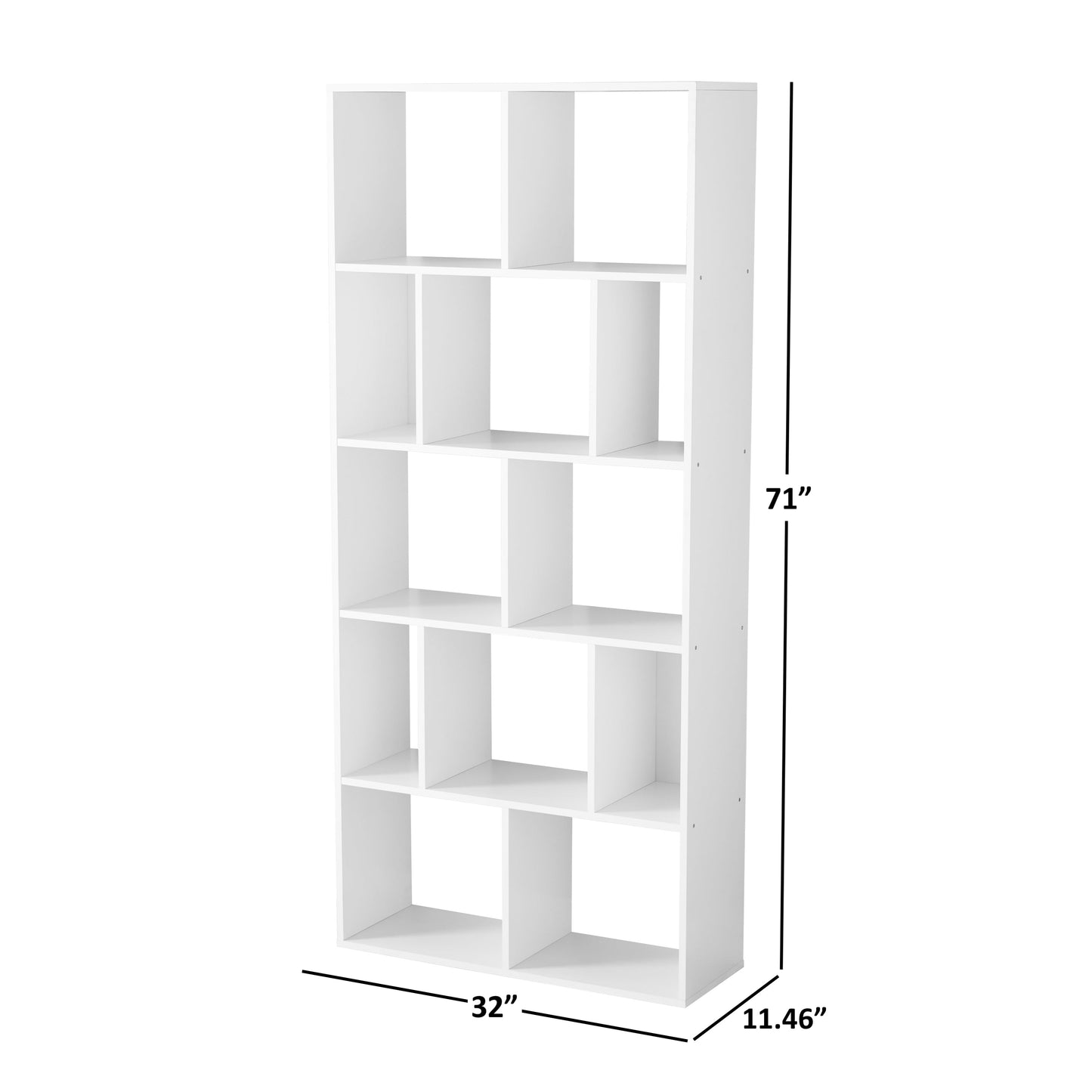 12-Cube Square Shelf Bookcase