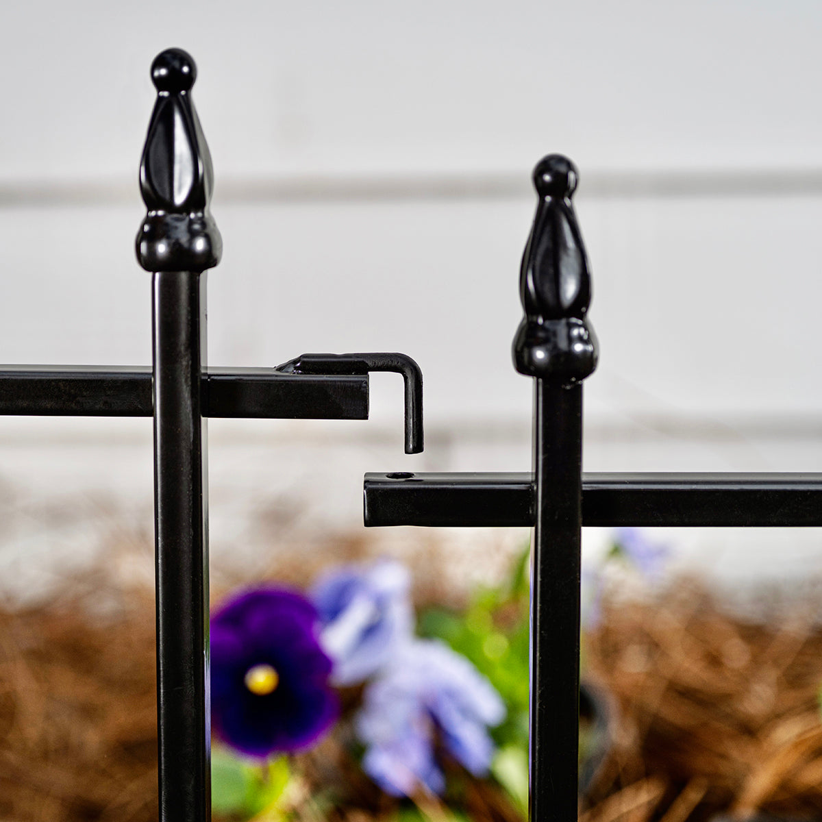 Black Powder Coated Steel Garden Border