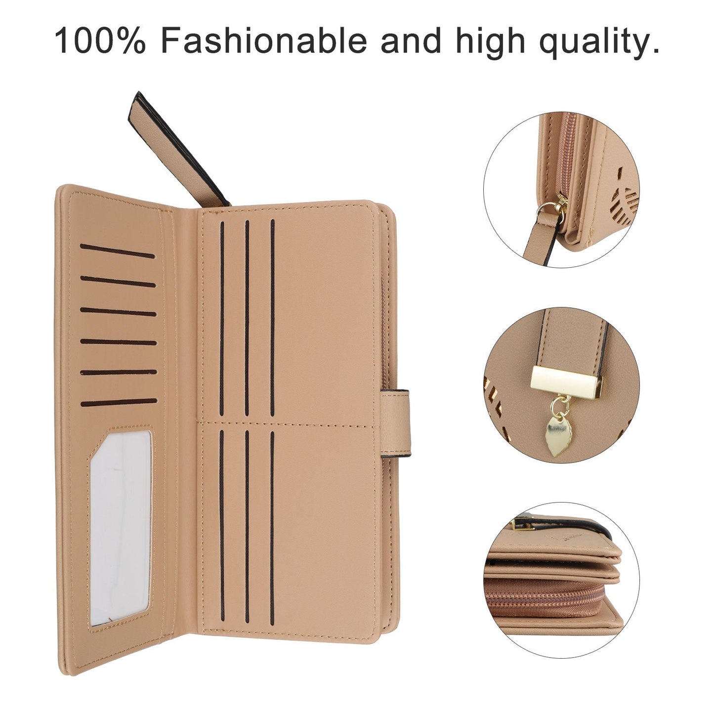 Women RFID Wallet Clutch Organizer