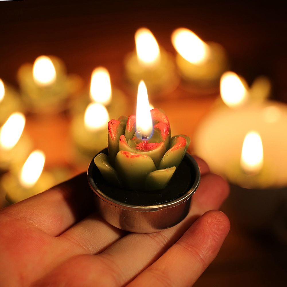 12 Pieces Cactus Tealight Candle