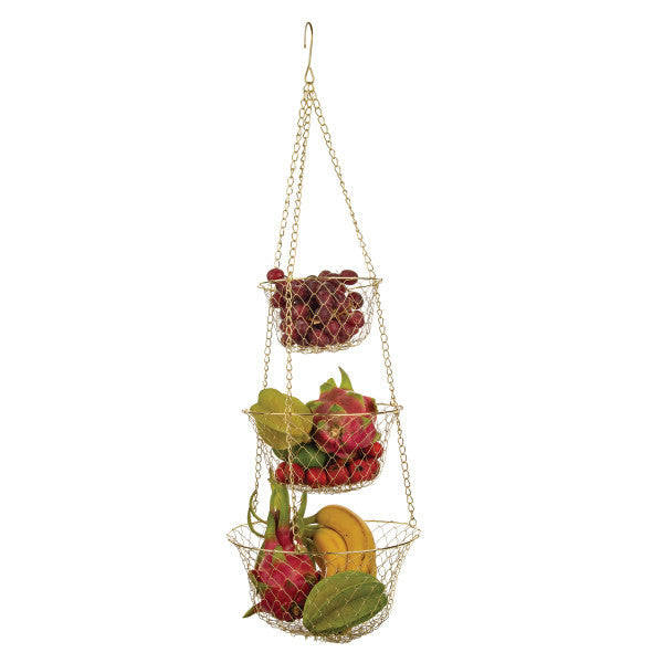 3-Tier Kitchen Hanging Fruit Baskets