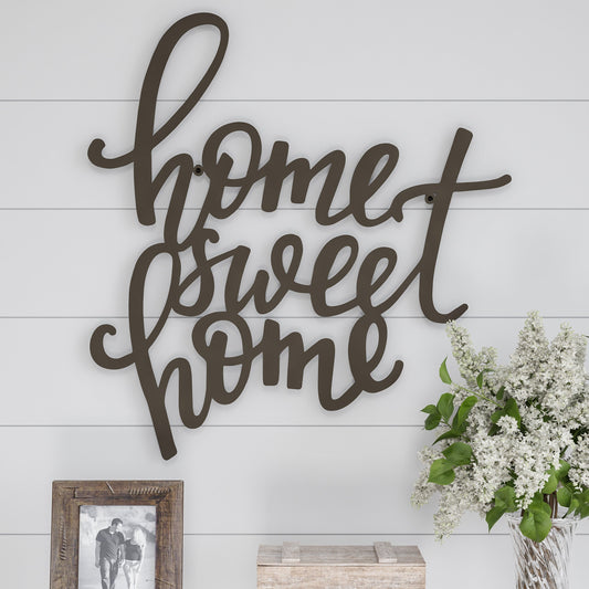 Metal Cut-out- Home Sweet Home Decorative Wall Sign