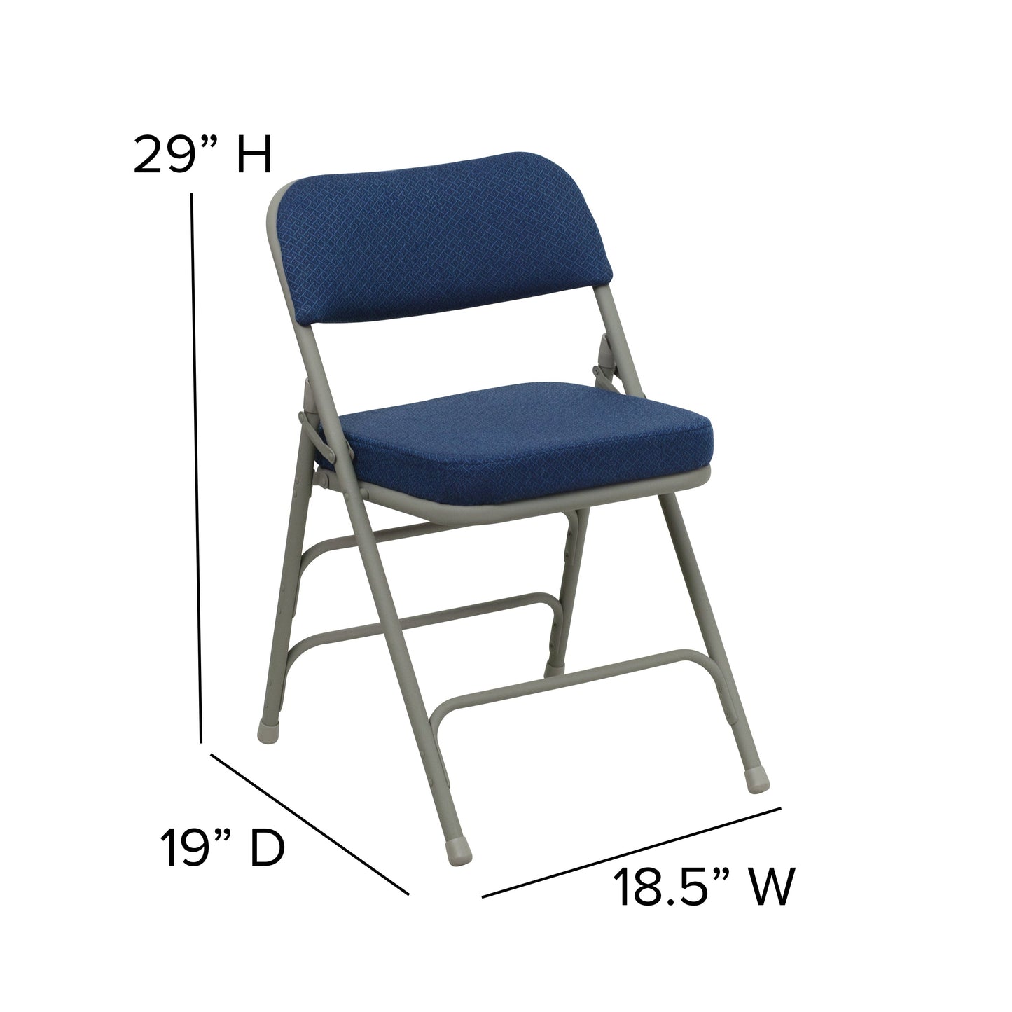 Premium Curved Triple Braced & Double Hinged Folding Chair