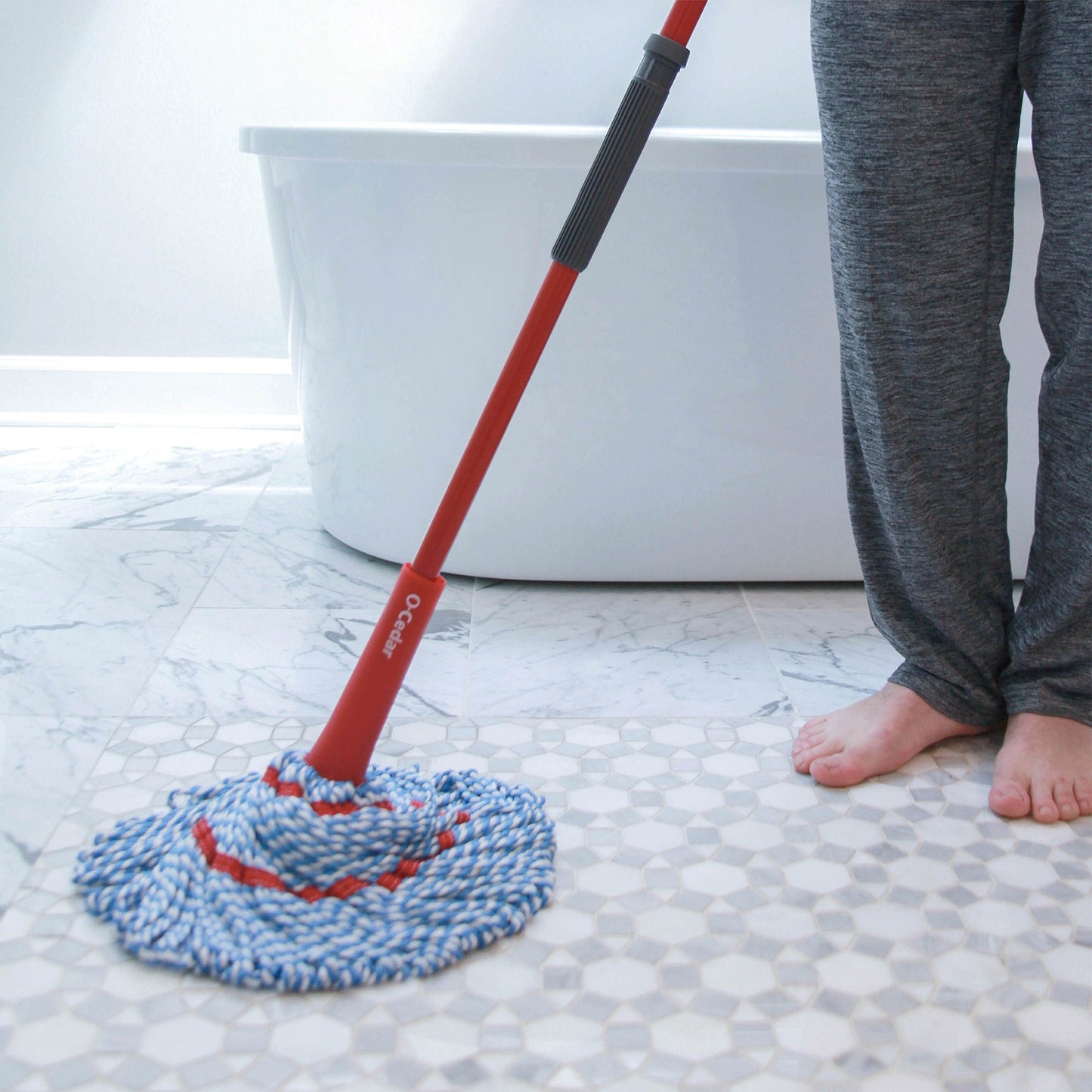 Microfiber Mop, Removes 99% of Bacteria w/ Just Water