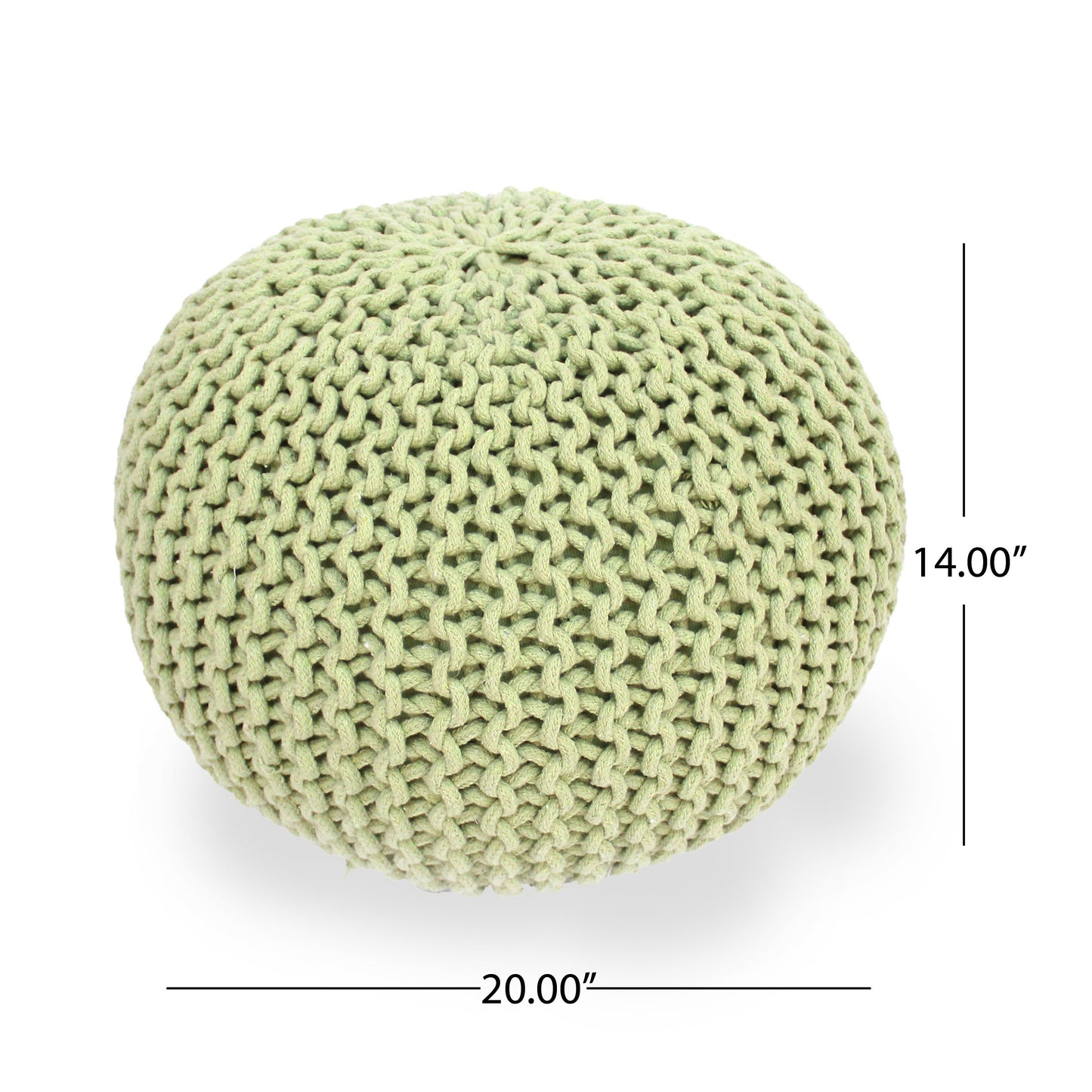 Indoor Bohemian Handcrafted Modern Cotton Ottoman Pouf