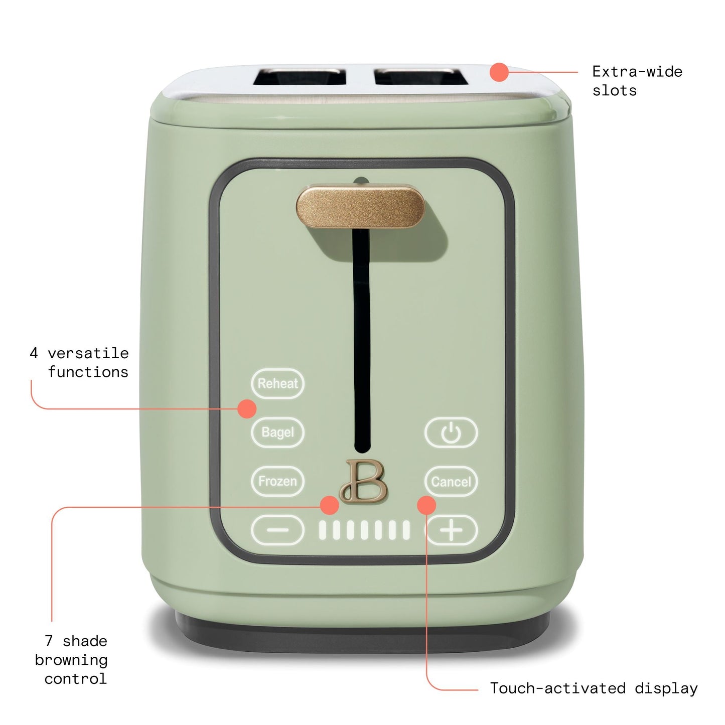 2 Slice Touchscreen Toaster