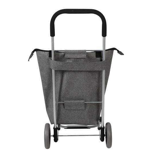 Aluminum Grocery Cart w/ Removable Storage Bag, Gray