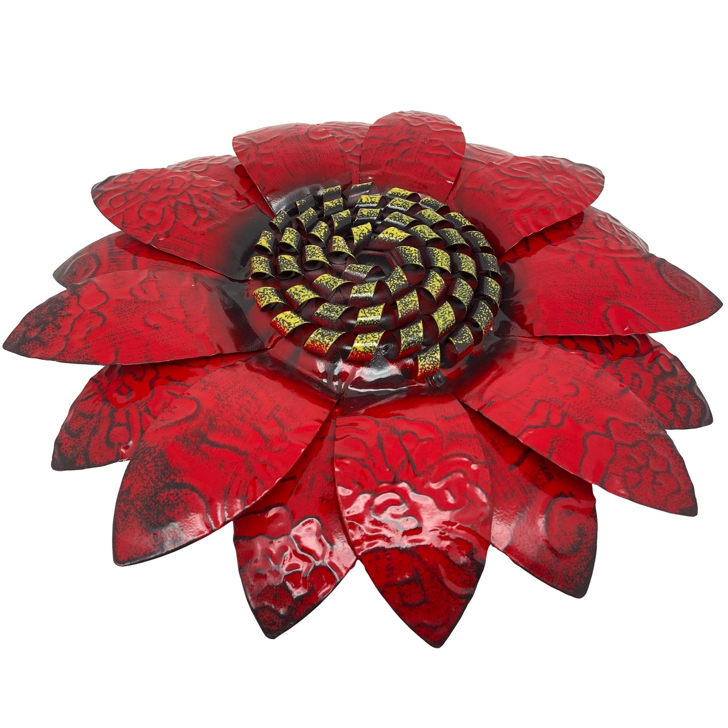 13" Metal Flowers Art Wall Decoration