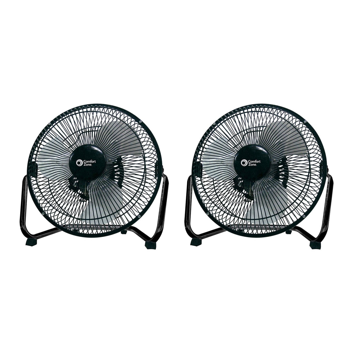 9 Inch 3 Speed Portable High Velocity Air Cooling Floor Fan, Black