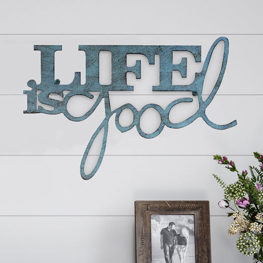 Metal Cutout- Life is Good Decorative Wall Sign