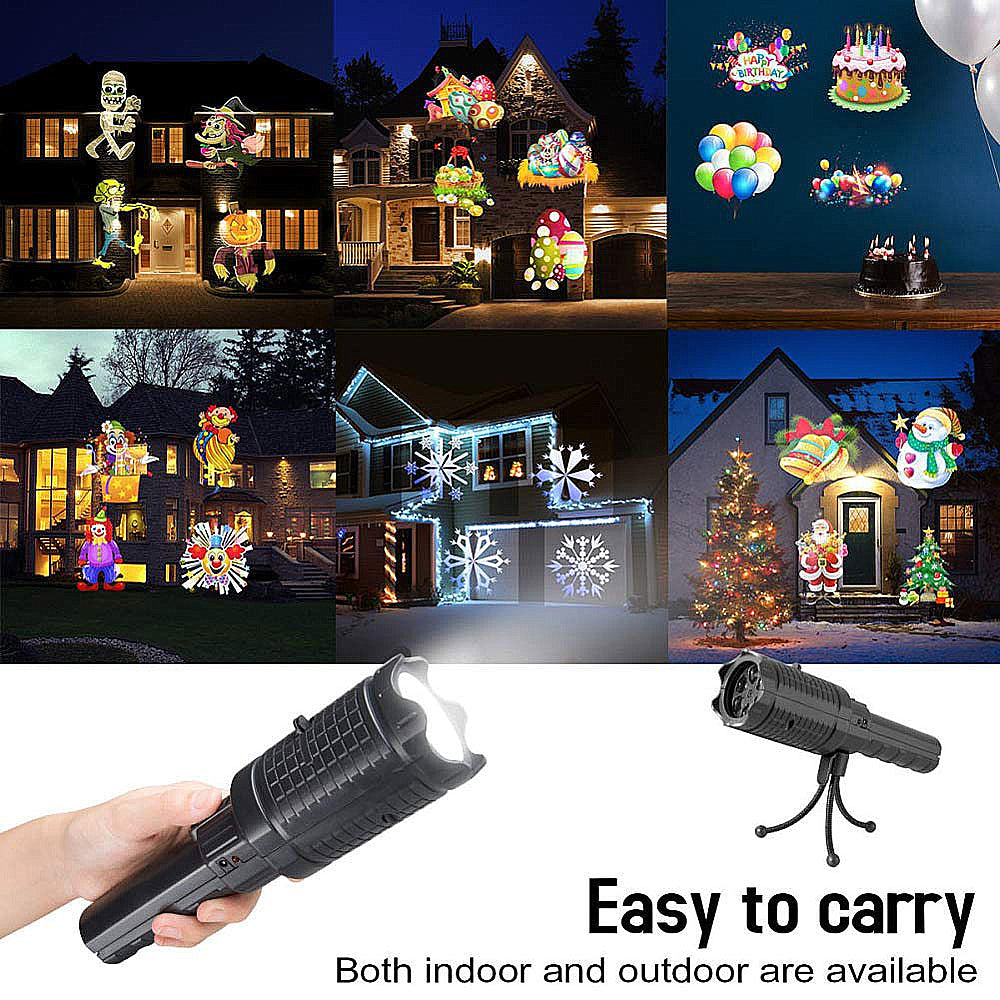 LED Christmas Light Projector - 12 Switchable Pattern