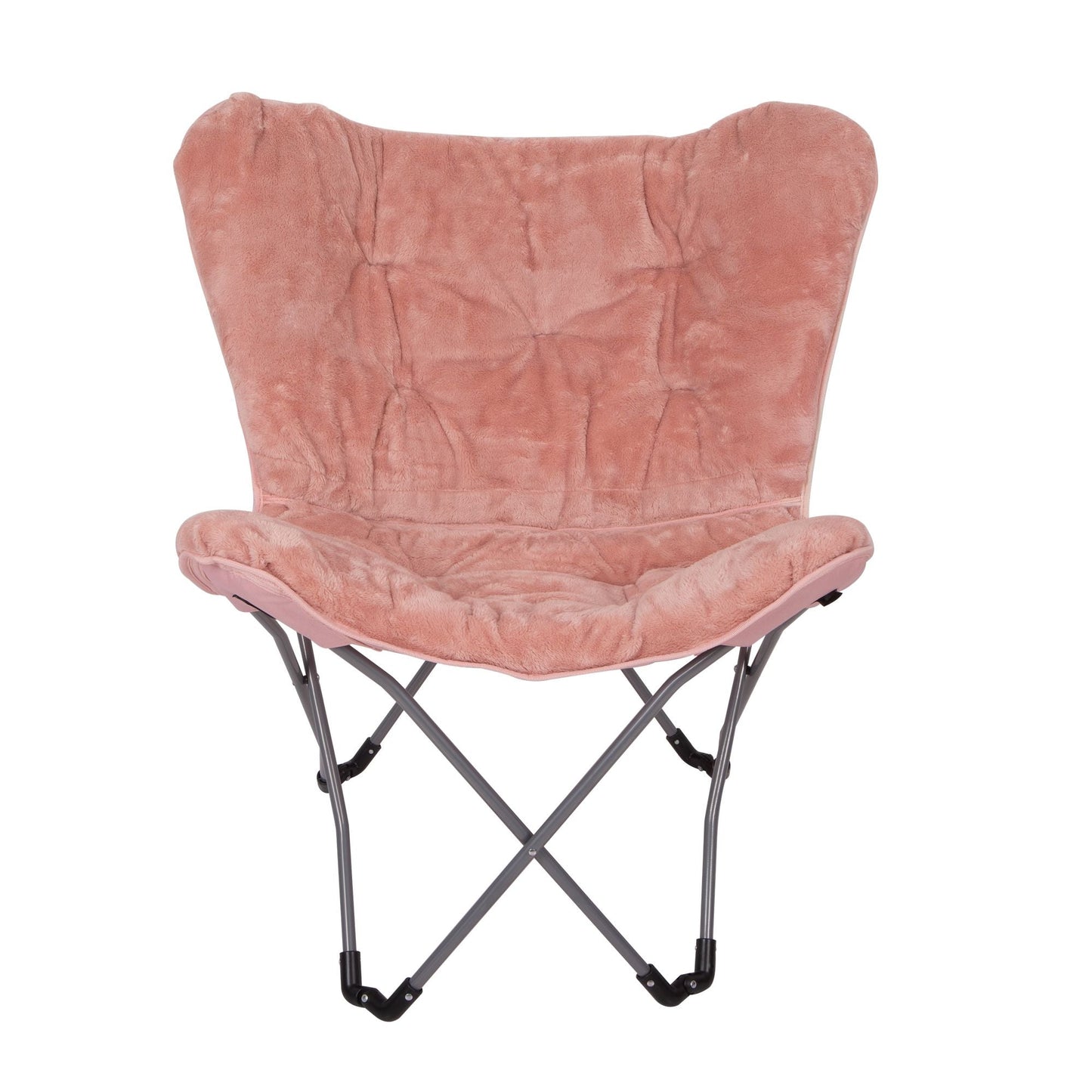 Faux Fur Butterfly Folding Chair