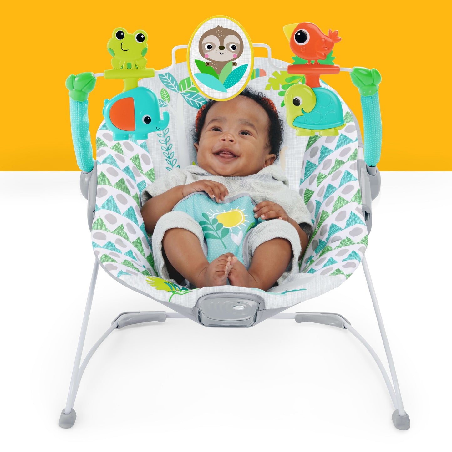 Portable Baby Bouncer with Vibrating Infant Seat, 0-6 Months (Unisex)