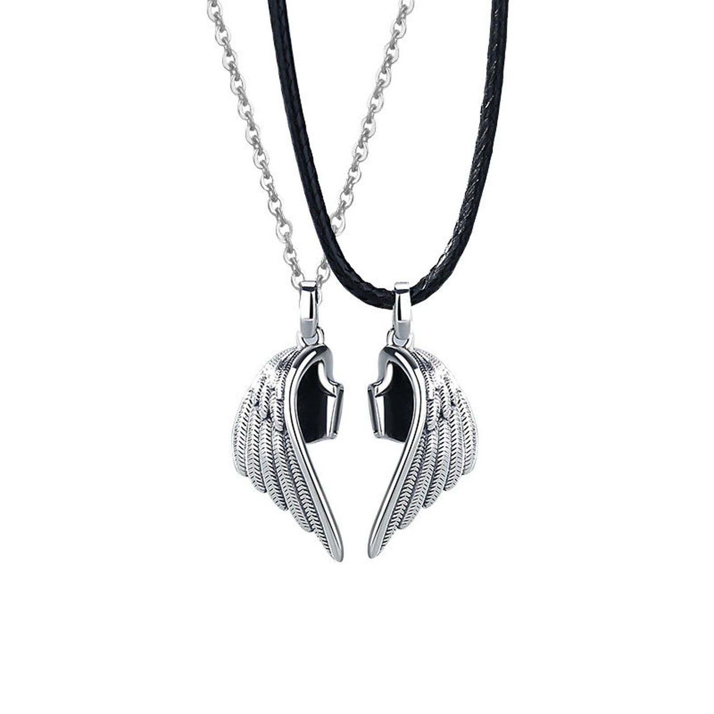 Magnetic Devil & Angel Couple Necklace