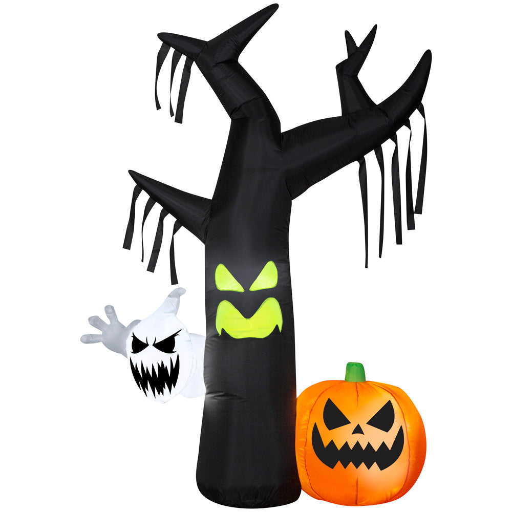 7' Halloween Inflatable Ghostly Tree for Home Decoration