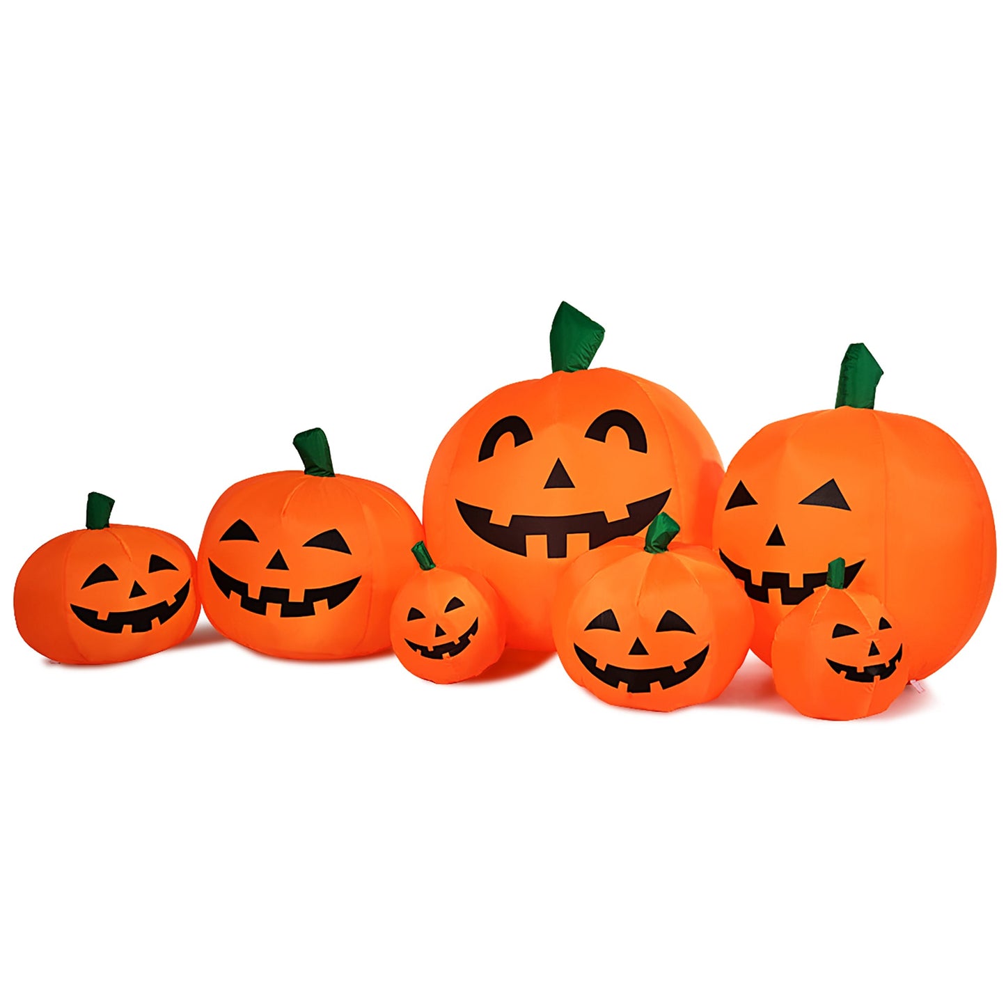 7.5" Pumpkins Patch Halloween Inflatable Decoration w/ LED