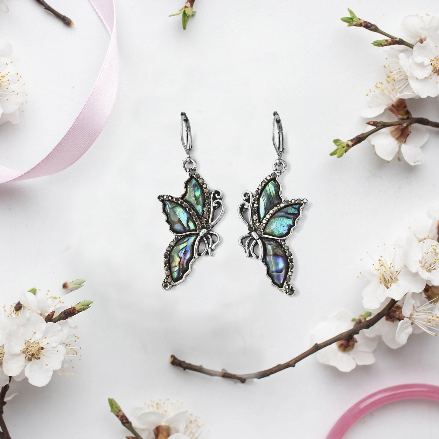 Butterfly Dangle Drop Earrings for Women