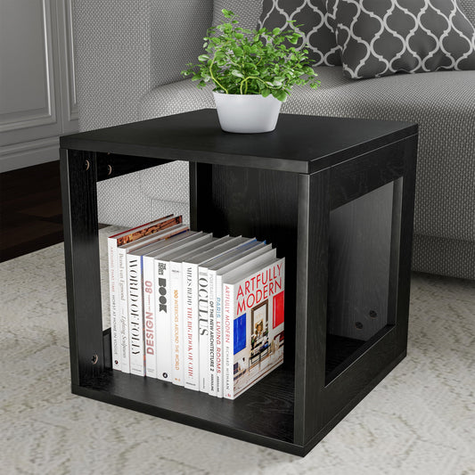 Stackable Modular Cube Accent Table w/ Open Side