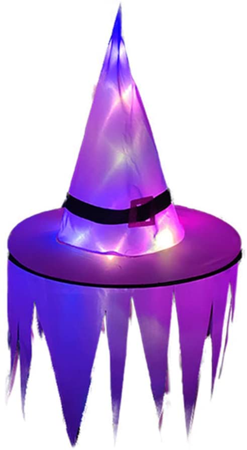 5Pcs Halloween Witch Hat Lights for Halloween Decoration